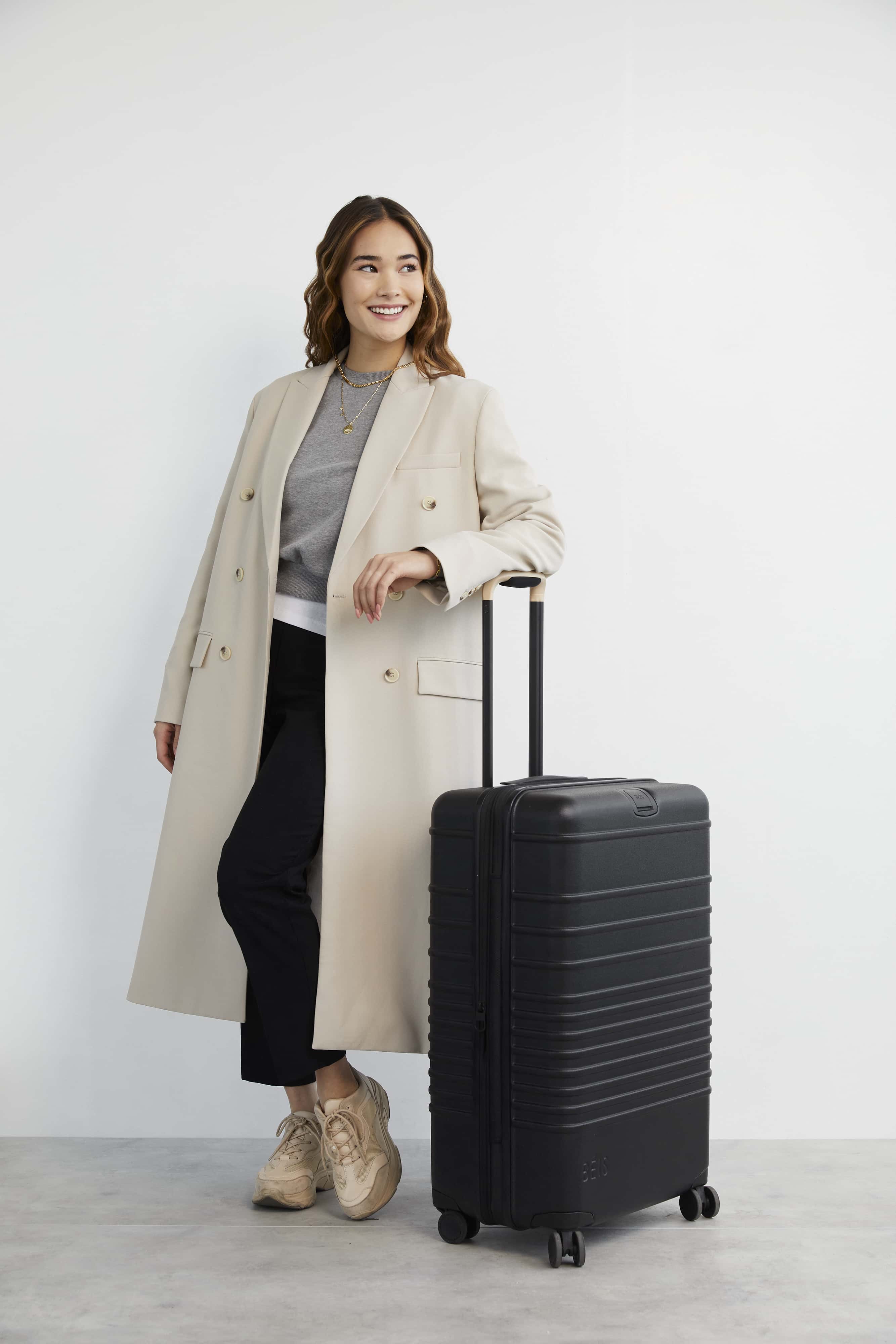 The Medium Check-In Roller in Black - Image 6